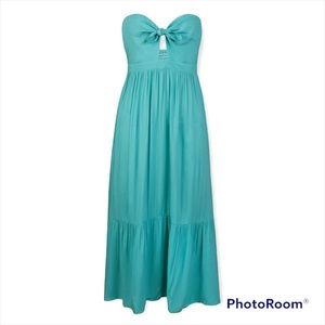 •NEW•KIANNA SWEETHEART NECK HALTER BANDEAU MIDI DRESS•XL
